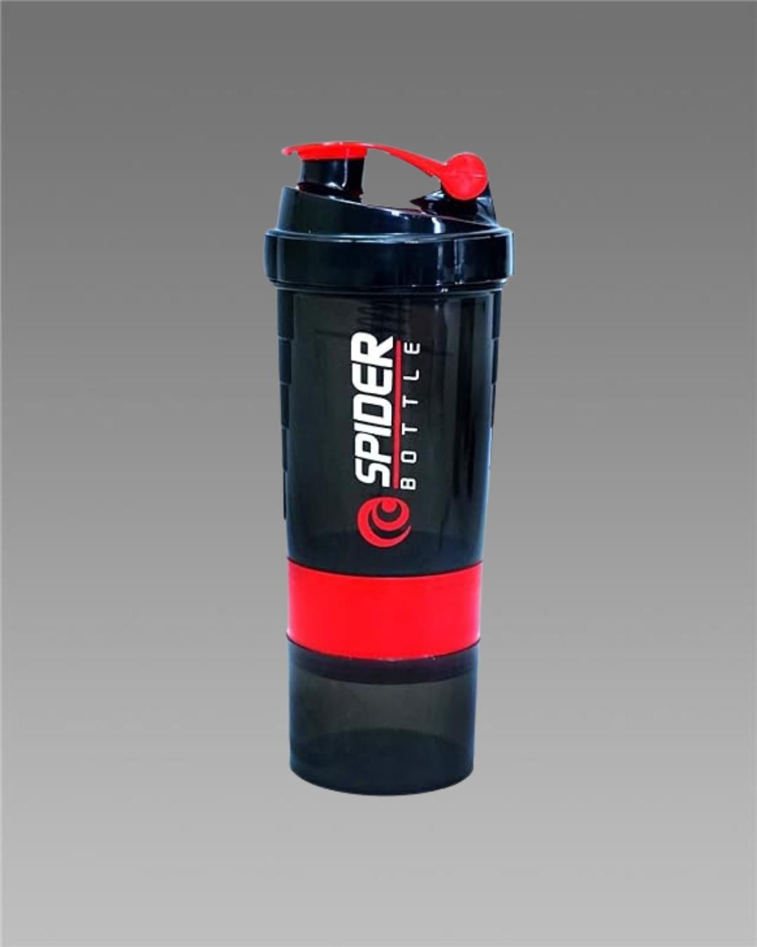 Spider Shaker – 2-in-1 Protein Mixing Bottle with Storage