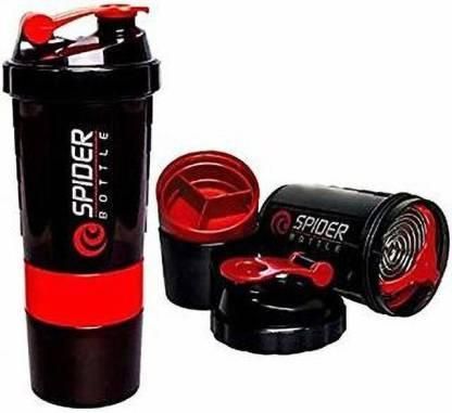 Spider Shaker – 2-in-1 Protein Mixing Bottle with Storage